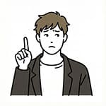 メガネをかけた男性のアイコン